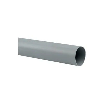 Гладкая жесткая труба EKF ПВХ d40 серая 3 м EKF-Plast trg-40-3n