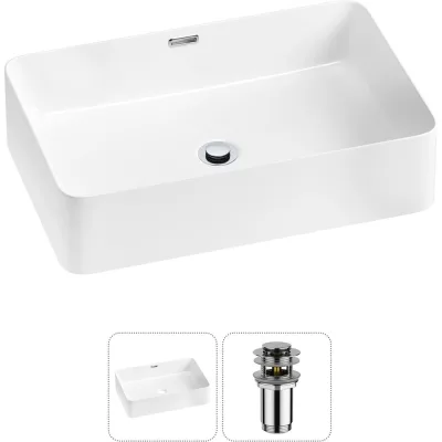 Комплект Wellsee 2 в 1 Lavinia Boho Bathroom Sink накладная раковина 60x39 см 20215239R
