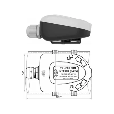 Накладной датчик температуры Завод RGP TS-C01 PRO PT100
