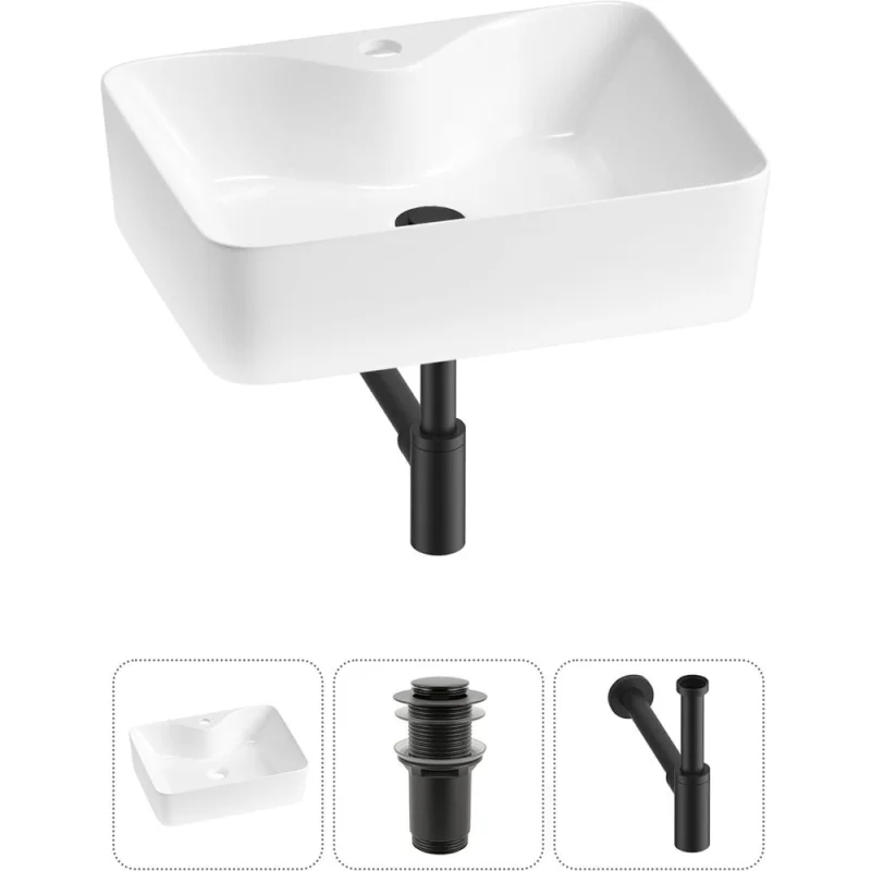 Комплект Wellsee 3 в 1 Lavinia Boho Bathroom Sink накладная раковина 48x37 см 20215260R