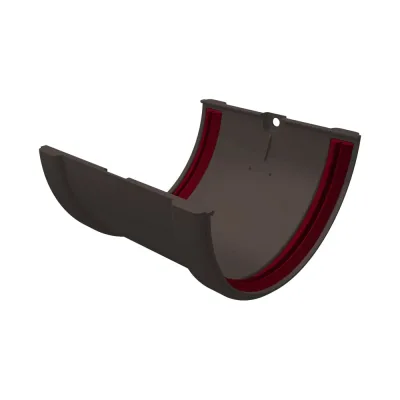 Соединитель желобов GrandLine ПВХ, графит RAL 7024 254872