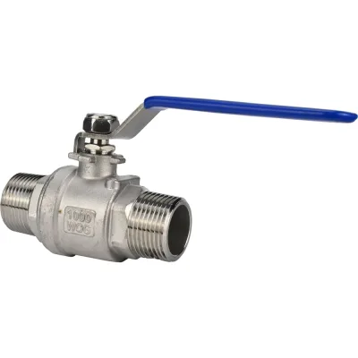 Кран шаровой DN.ru 304-304-PTFE-FP-T-H НР/НР Ду15 Ру63 нержавеющая сталь AISI 304, ручка-рычаг D160-77787