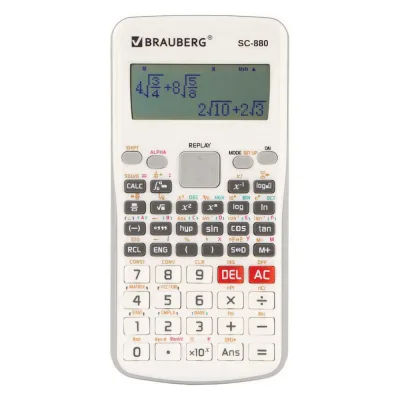 ΠΠ²ΡΡ
ΡΡΡΠΎΡΠ½ΡΠΉ ΠΈΠ½ΠΆΠ΅Π½Π΅ΡΠ½ΡΠΉ ΠΊΠ°Π»ΡΠΊΡΠ»ΡΡΠΎΡ BRAUBERG SC-880-N 417 ΡΡΠ½ΠΊΡΠΈΠΉ, 10+2 ΡΠ°Π·ΡΡΠ΄ΠΎΠ², Π±Π°ΡΠ°ΡΠ΅Ρ, Π±Π΅Π»ΡΠΉ 250526