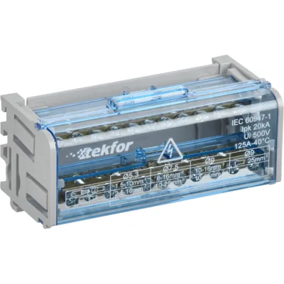 Шины на DIN-рейку (кросс-модуль) IEK TEKFOR ШНК 2x11 L+PEN TF-DN10-2-11-050