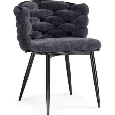 Стул на металлокаркасе Woodville Rendi gray-blue / black 15760