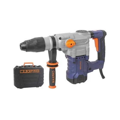 Перфоратор демонтажный MAX-PRO 1600 Вт, 630 об/мин, 9 Дж, бетон 50 мм, 7,3 кг, SDS-MAX, антивибрационная ручка, резиновые вставки, резиновый кабель, н 85096
