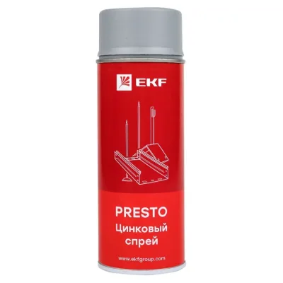 Спрей цинковый EKF Presto (lp-zinc)