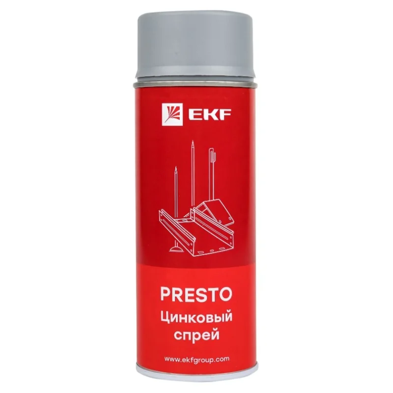 Спрей цинковый EKF Presto (lp-zinc)
