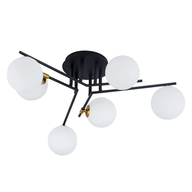Люстра потолочная Arte Lamp Gemini G9 198 Вт 7 кв.м (A2243PL-6BK)