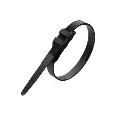 Нейлоновая стяжка Fortisflex КСУ 9x760 мм, черный, 100 шт. 91705