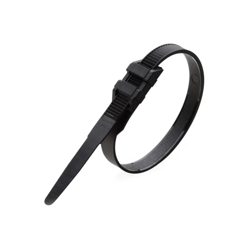 Нейлоновая стяжка Fortisflex КСУ 9x760 мм, черный, 100 шт. 91705