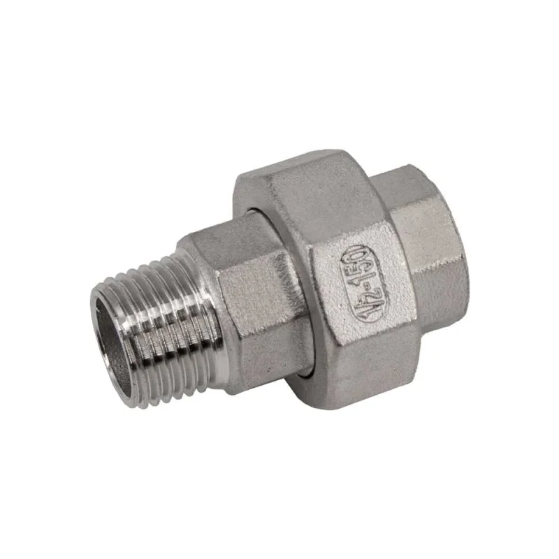 Американка NEWKEY нр/вр нержавеющая, AISI316 DN15 (1/2), (CF8М), PTFE, PN16 NK-ADM15/6