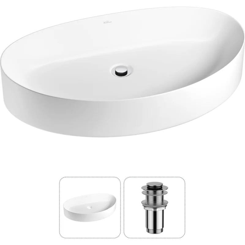 Набор Wellsee 2 в 1 Belle Spa 2.0 накладная раковина 64x40 см 20212605R