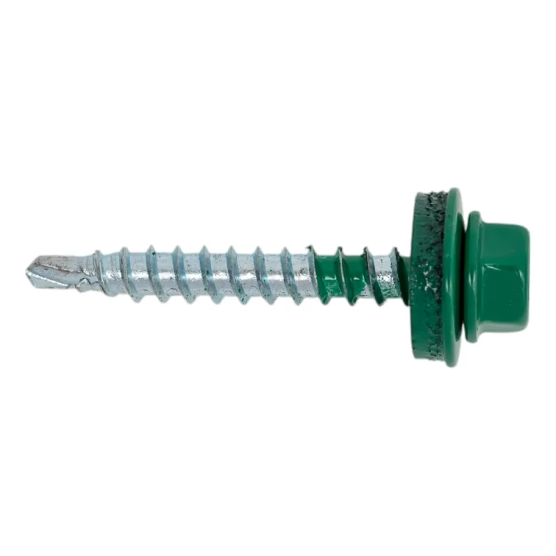 Кровельный саморез Rizzel 4,8x19 RAL 6029 сверло №2, 400 шт 00000342027