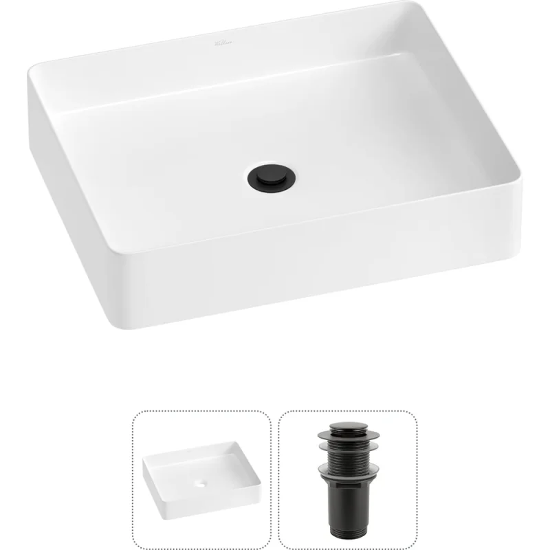 Набор Wellsee 2 в 1 FreeDom 2.0 накладная раковина 51x40 см 20214488R