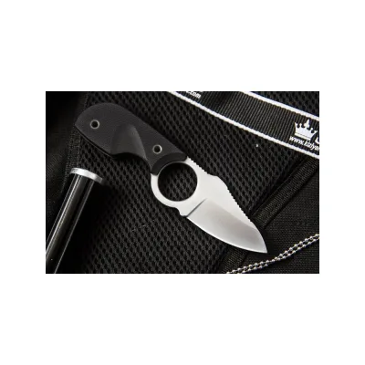 Туристический нож Kizlyar Supreme Amigo X сталь AUS-8 Satin, рукоять из черного G10 4650065056052