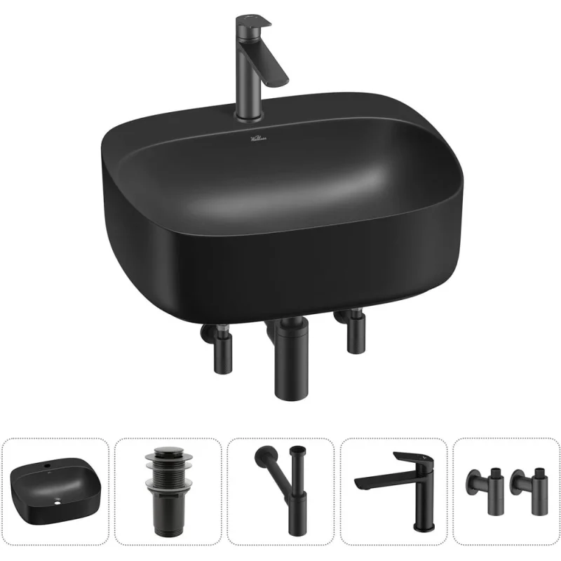 Набор Wellsee 5 в 1 Ideal накладная раковина 50x42 см 20214165R