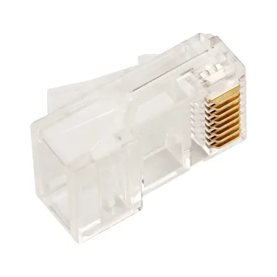 Коннектор TWT RJ45 UTP 8P8C, универсальный, cat.5e, 100 шт. в банке TWT-PL45-8P8C/JR100