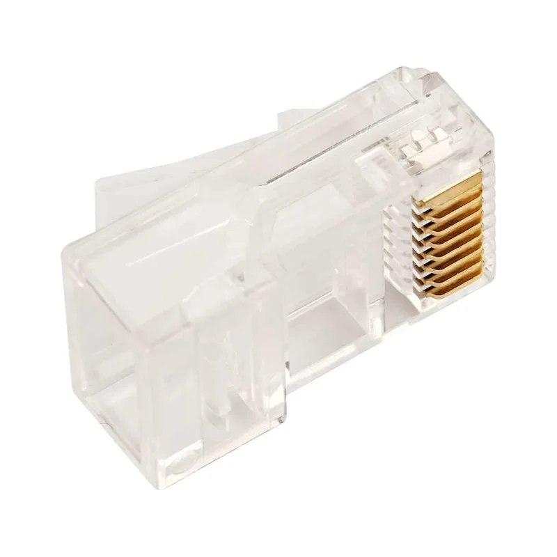 Коннектор TWT RJ45 UTP 8P8C, универсальный, cat.5e, 100 шт. в банке TWT-PL45-8P8C/JR100