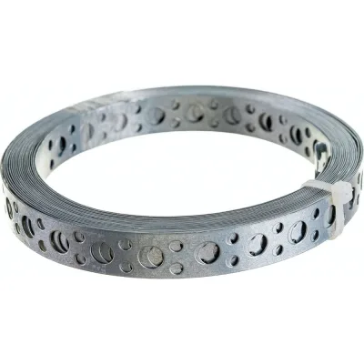 Перфорированная лента Rizzel 20x0,7 мм, для вентиляции, 25 м, 5 шт. 00000188741