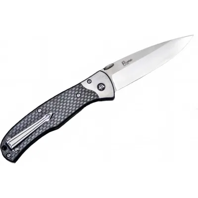 Складной нож Kizlyar Supreme Prime cталь D2, Satin, рукоять из карбона 4650065055772
