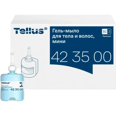 Гель-мыло для тела и волос мини, категория качества Премиум Tellus 475 мл 423500