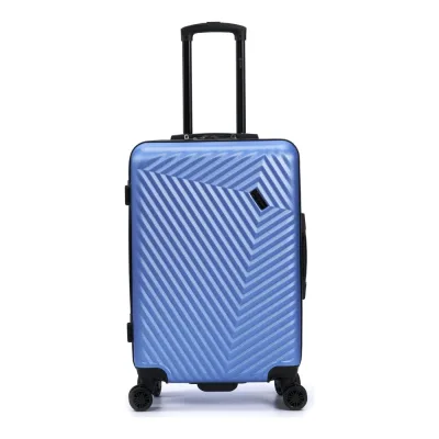 Чемодан Torber Lama, синий, ABS-пластик, 43x25,5x67 см, 62 л T1919M-Blue