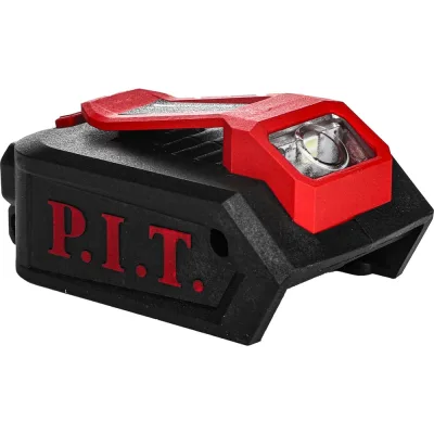 Адаптер для зарядки мобильного устройств P.I.T. (20В, аккум.OnePower, порты USB/Type-C, фонарик) PAD20H-3A