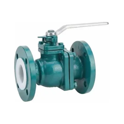 Кран шаровой футерованный DN.ru WCB-WCB-PTFE-Flr-FP-F-H Ду20 Ру16 полнопроходной, фланцевый, с рукояткой D160-90341
