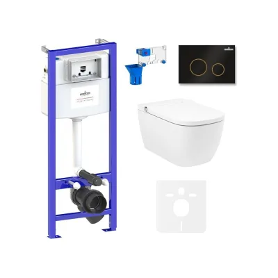 Инсталляция с умным подвесным унитазом Lavinia Boho Smart V-Clean в комплекте 7 в 1 87561140