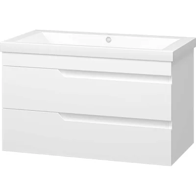 Подвесная тумба Misty Софт - 90 с 2 ящиками, эмаль П-Соф-01090-011П2Я