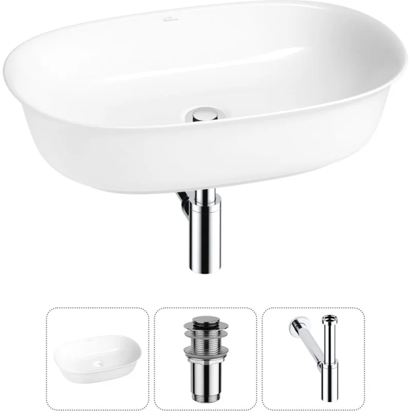 Набор Wellsee 3 в 1 Brillant iCon накладная раковина 60x40 см 20214647R