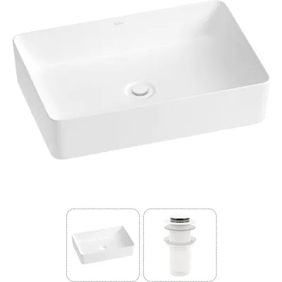 Набор Wellsee 2 в 1 FreeDom 2.0 накладная раковина 50x34 см 20214458R