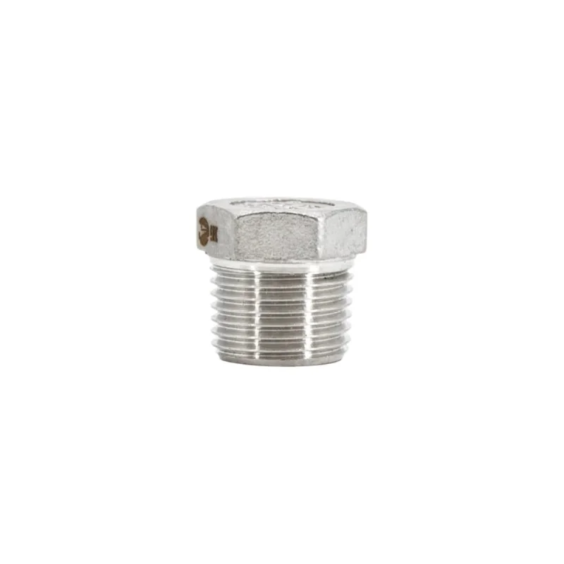 Заглушка Н/Р 6-ти гранная нержавеющая NEWKEY AISI304 DN15 (1/2), (CF8), PN16 набор 4 шт NAB4-NK-DT15/4