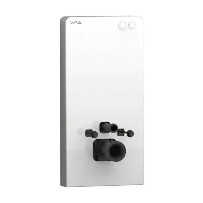 Система инсталляции WAVE В-500/007П/ W-500/007 Pn Out White, приставная, ПНЕВМ, БЕЛОЕ СТЕКЛО, 500 мм 558317