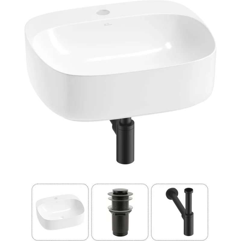 Набор Wellsee 3 в 1 Ideal накладная раковина 50x42 см 20214100R