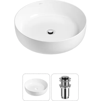 Набор Wellsee 2 в 1 Belle Spa 3.0 накладная раковина 44x44 см 20212633R