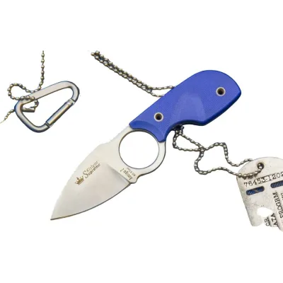 Туристический нож Kizlyar Supreme Amigo Z сталь AUS-8, Satin, рукоять из синего G10 4650065056151