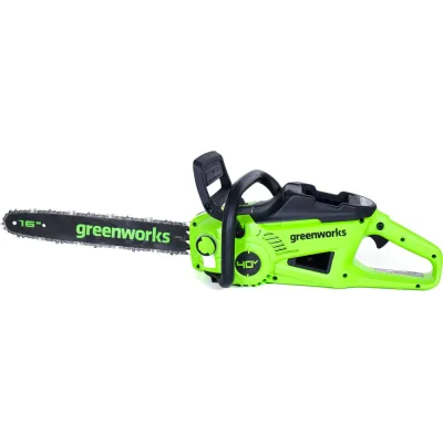 Цепная аккумуляторная пила GreenWorks GD40CS20X 40V, 40 см, 2000 Вт, бесщеточная, c 1хАКБ 4 Ач И ЗУ 2008807USB4