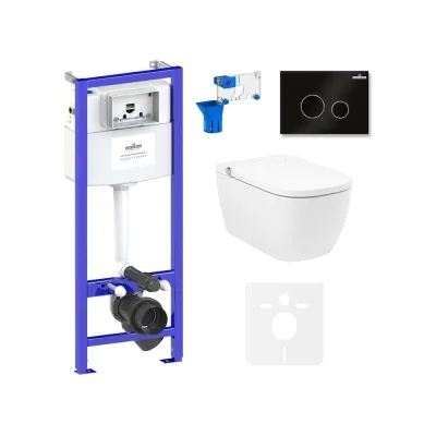 Инсталляция с умным подвесным унитазом Lavinia Boho Smart V-Clean в комплекте 7 в 1 87561128