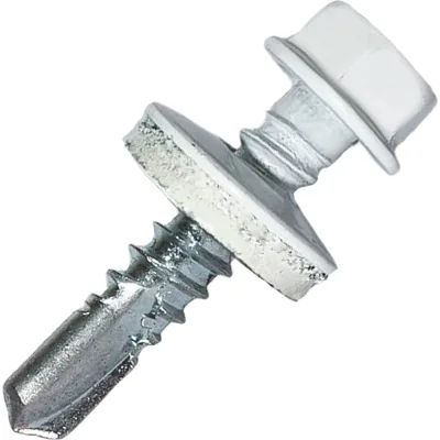 Саморез кровельный по металлу HARDWEX ТМ HWX7-W-P9-5.5x25 мм, св.№3, RAL 9003, 250 шт. 5190000239755