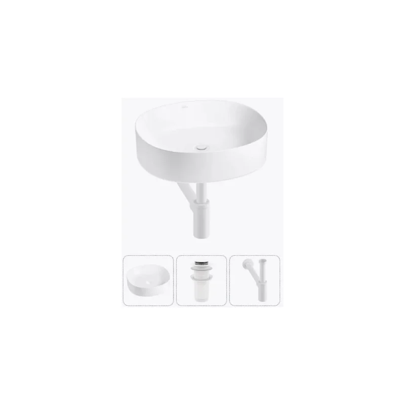 Набор 3 в 1 Wellsee Belle Spa 2.0 накладная раковина 45x42 см 20212528R
