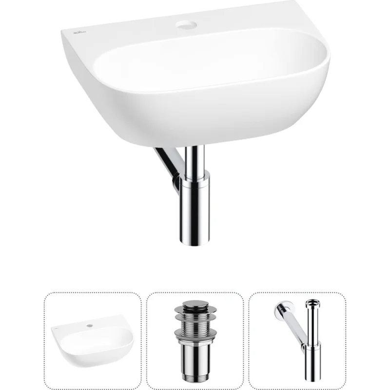 Мини-раковина для ванной комнаты или туалета Wellsee WC Area в наборе 3 в 1 20212189R