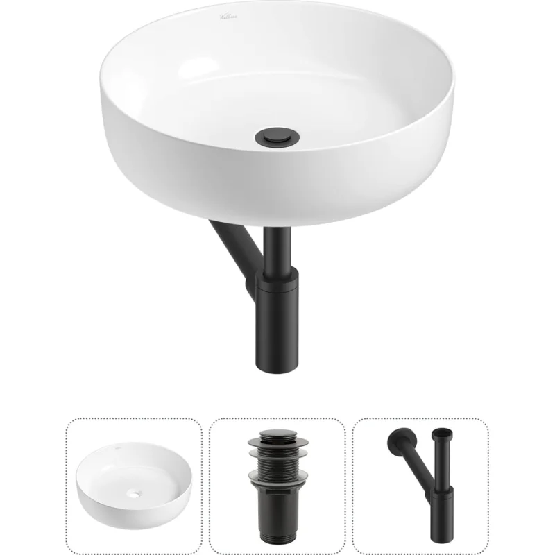 Набор Wellsee 3 в 1 Belle Spa 3.0 накладная раковина 44x44 см 20212638R
