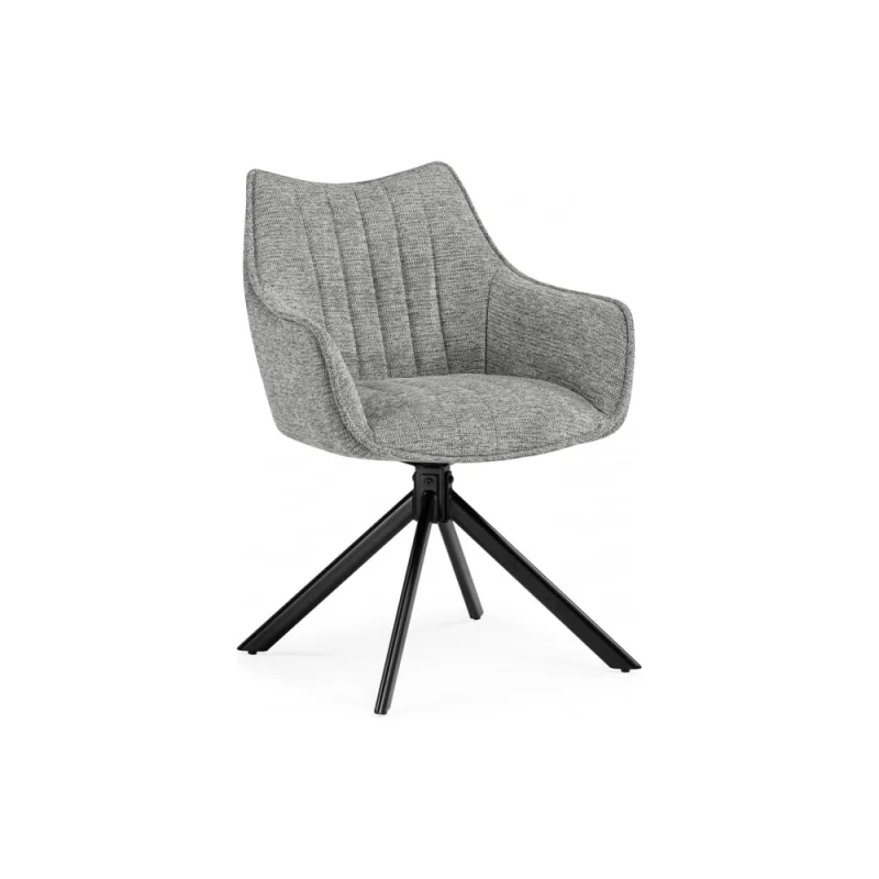 Стул на металлокаркасе Woodville Denever gray/black 15836