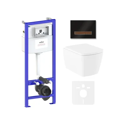 Комплект: инсталляция с унитазом Lavinia Boho Aveo Rimless 6 в 1 75110246