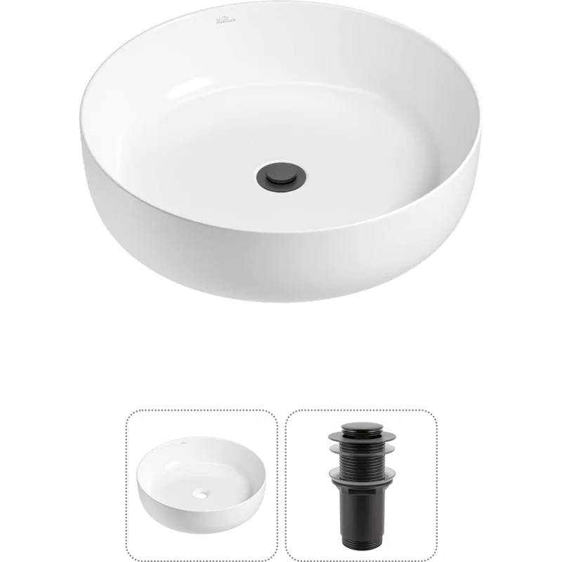 Набор Wellsee 2 в 1 Belle Spa 3.0 накладная раковина 44x44 см 20212634R