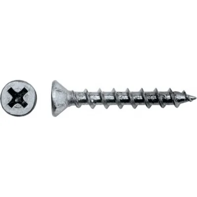 Оконный саморез ЦКИ 4.1x40, остроконечный, Ц, 250 шт. 52623