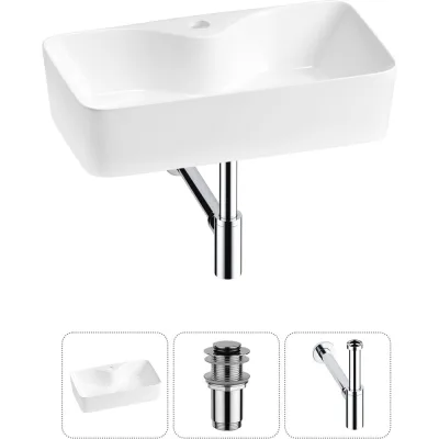 Комплект Wellsee 3 в 1 Lavinia Boho Bathroom Sink накладная раковина 54x30 см 20215275R