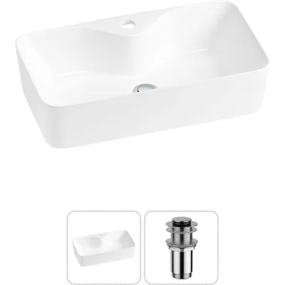 Комплект Wellsee 2 в 1 Lavinia Boho Bathroom Sink накладная раковина 54x30 см 20215271R